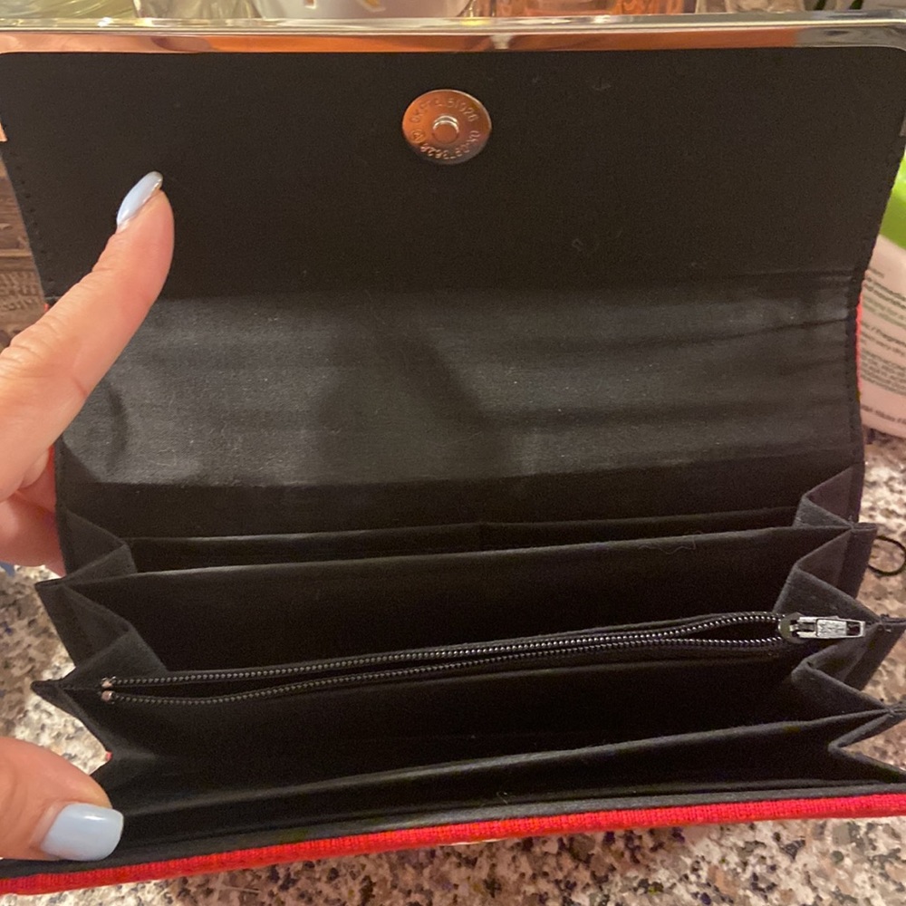 Red Wallet ! Used Once ! In New Like Condition - image 3